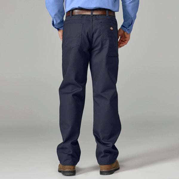 Pantalón con corte de mezclilla de gabardina de uso rudo