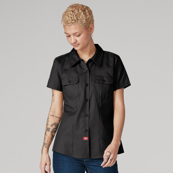 Blusa de trabajo de manga corta