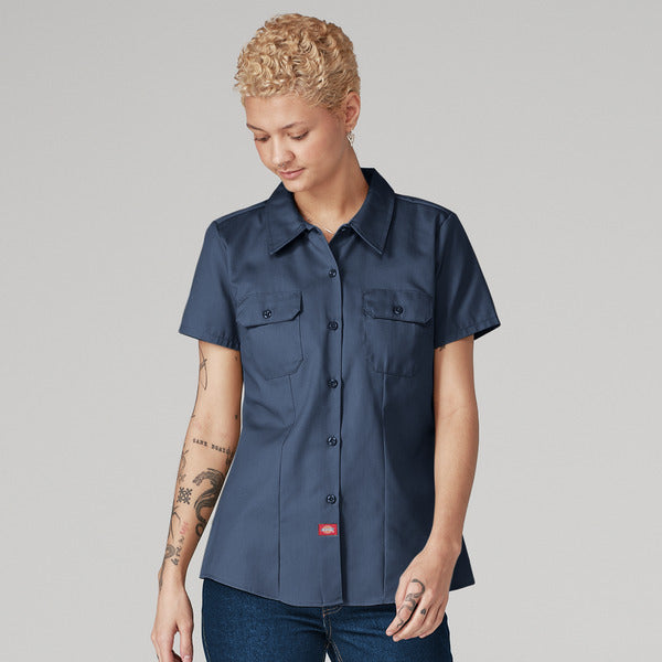 Blusa de trabajo de manga corta