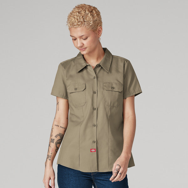 Blusa de trabajo de manga corta