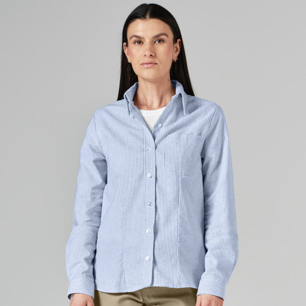 Blusa Oxford strectch para mujer