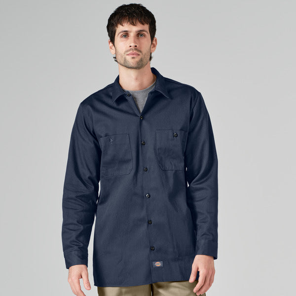 Camisa industrial de algodón manga larga
