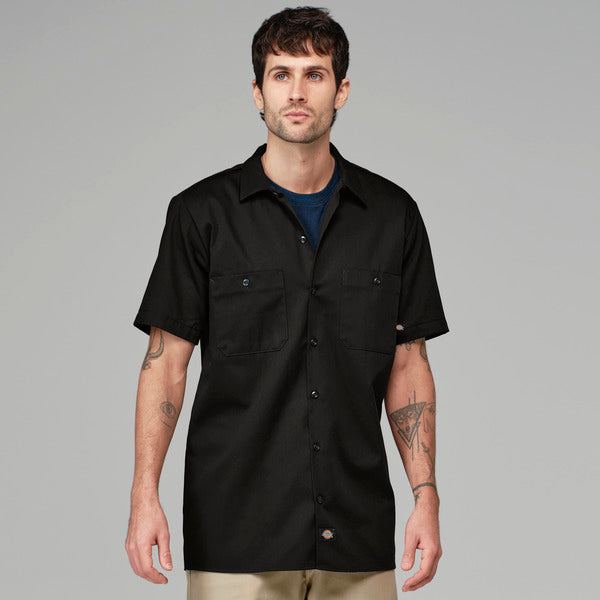 Camisa industrial de manga corta de algodón