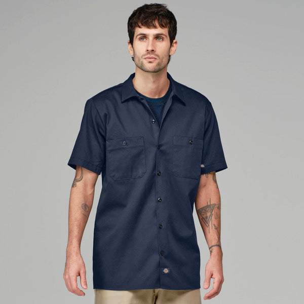 Camisa industrial de manga corta de algodón