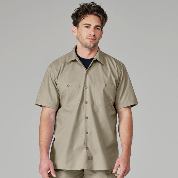 Camisa industrial de manga corta