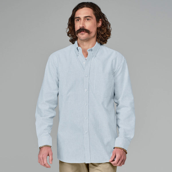 Camisa Oxford de manga larga