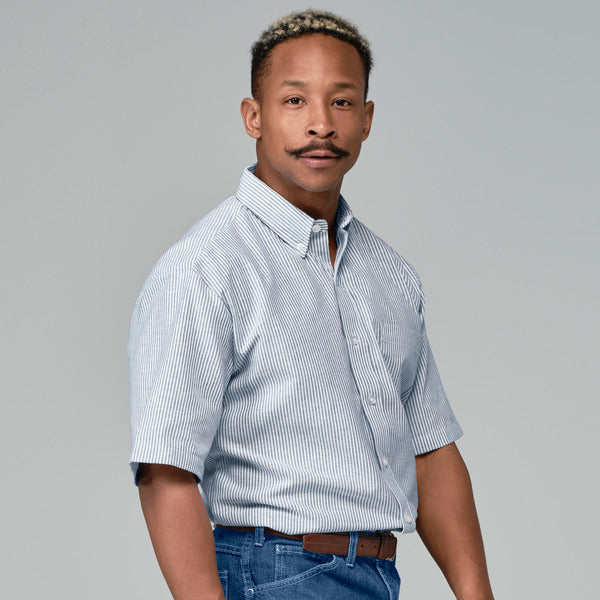 Camisa Oxford de manga corta
