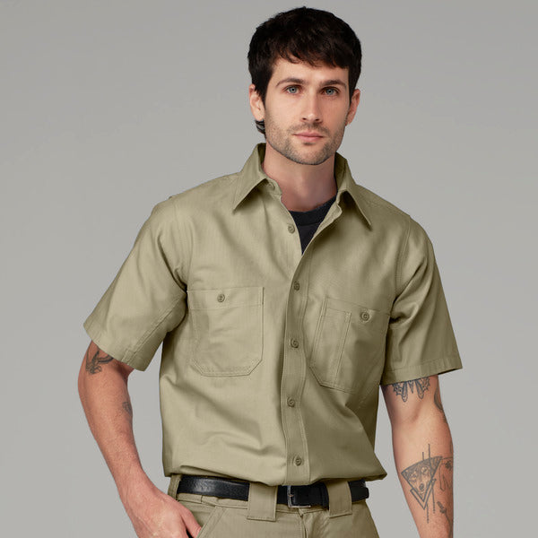 Camisa de trabajo Canvas manga corta