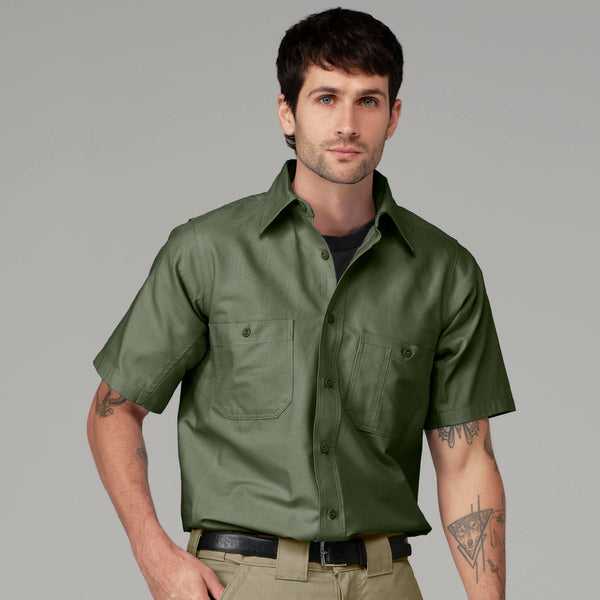 Camisa de trabajo Canvas manga corta